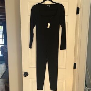 Aerie Black Long Sleeve Jumpsuit